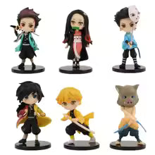 Anime 6pcs Demon Slayer Figure