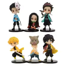 Anime 6pcs Demon Slayer Figure
