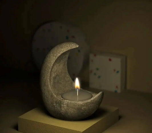 Soy Wax Multicolor Moon Candle